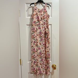 Monteau Girls Sleeveless Long Pink Dress- Size 7/8